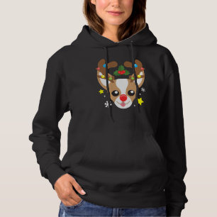 Chihuahua Dog Reindeer Funny Niedlich Hund Mama Va Hoodie