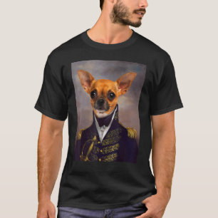 Chihuahua Dog Renaissance Pet Portrait Medieval Pa T-Shirt