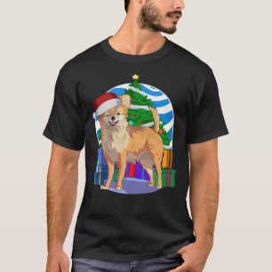 Chihuahua Dog Santa Christmas Tree Orn T-Shirt