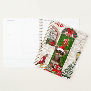 Chihuahua Dog Weihnachten Planer