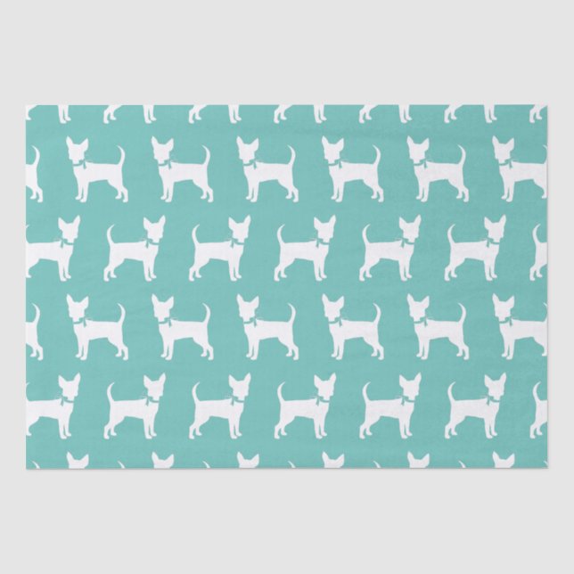 Chihuahua Doppy Welpenpapier Seidenpapier (Vorderseite)