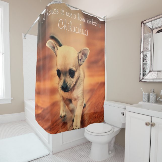 Chihuahua Duschvorhang hinzufügen (Beispiel)