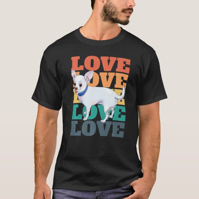 Chihuahua Eigentümer Niedlich Retro 1 T-Shirt (Vorderseite)