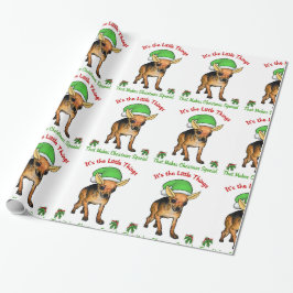 Chihuahua Elf Weihnachten Geschenkpapier
