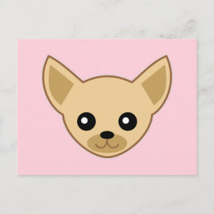 Chihuahua Face Postkarte