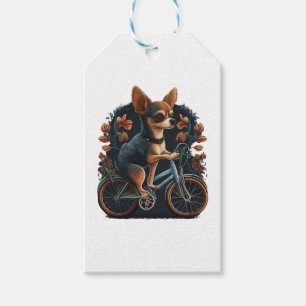 Chihuahua Fahrrad Rad Hund Radfahren Geschenkanhänger