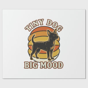 Chihuahua-Fan-Shirt Retro Graviert Hund Humor Des Geschenkpapier