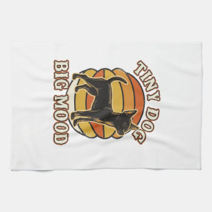 Chihuahua-Fan-Shirt Retro Graviert Hund Humor Des Geschirrtuch