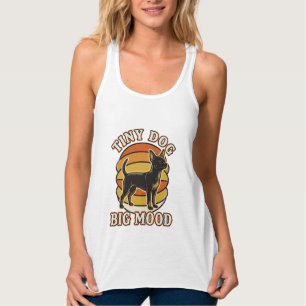 Chihuahua-Fan-Shirt Retro gravierter Hundehumor De Tank Top