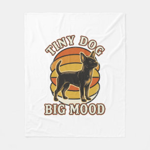 Chihuahua-Fan-Shirt Retro graviertes Hunde-Humor-D Fleecedecke