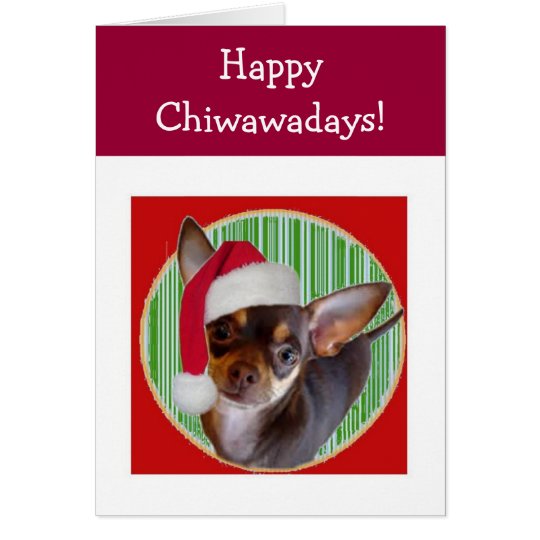 Chihuahua-Feiertags-Karte Karte