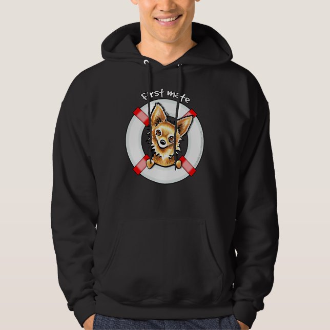Chihuahua First Mate Hoodie (Vorderseite)