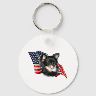 Chihuahua-Flagge Schlüsselanhänger