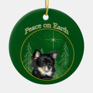 Chihuahua-Frieden Keramik Ornament