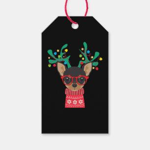 Chihuahua Funny Holiday Weihnachten Geschenkanhänger