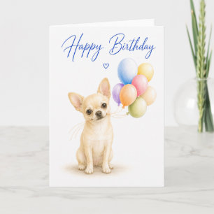 Chihuahua-Geburtstag Karte