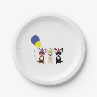 Chihuahua-Geburtstags-Party-Papier-Teller Pappteller