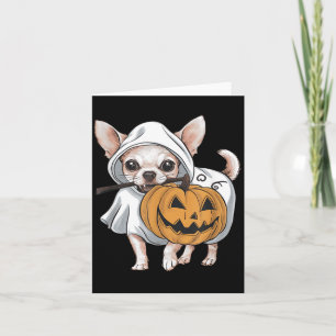 Chihuahua Geist Hund Halloween Karte
