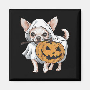 Chihuahua Geist Hund Halloween Magnet