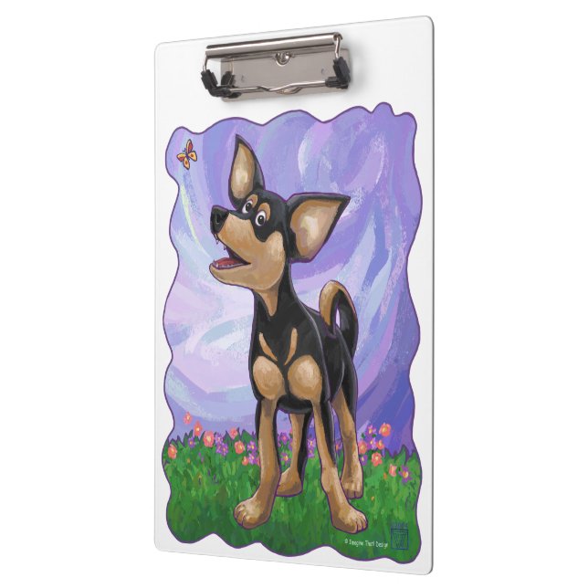Chihuahua Geschenke und Accessoires Klemmbrett (Links)
