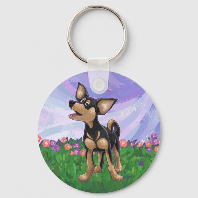 Chihuahua Geschenke und Accessoires Schlüsselanhänger (Vorderseite)