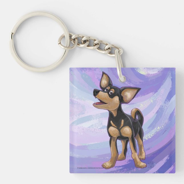 Chihuahua Geschenke und Accessoires Schlüsselanhänger (Vorderseite)