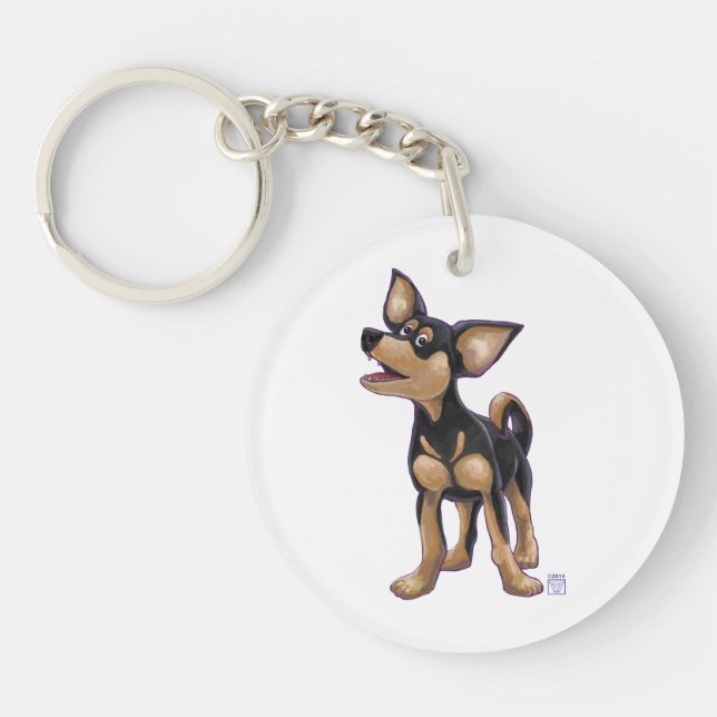 Chihuahua Geschenke und Accessoires Schlüsselanhänger (Vorderseite)