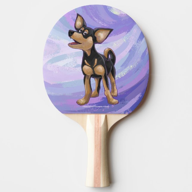 Chihuahua Geschenke und Accessoires Tischtennis Schläger (Vorderseite)