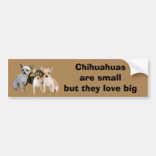Chihuahua-glücklicher Trio-Autoaufkleber Autoaufkleber