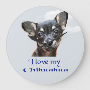 Chihuahua Große Wanduhr