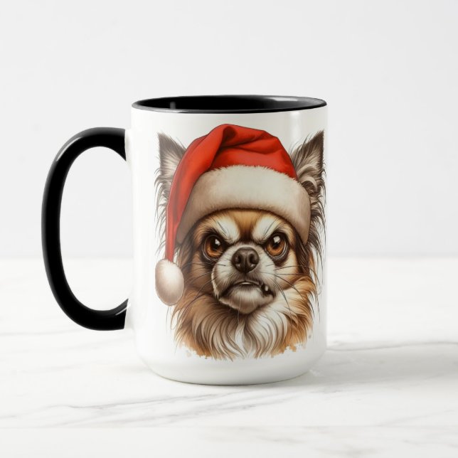 Chihuahua Grumpy Weihnachtscoffee Tasse Cup (Links)