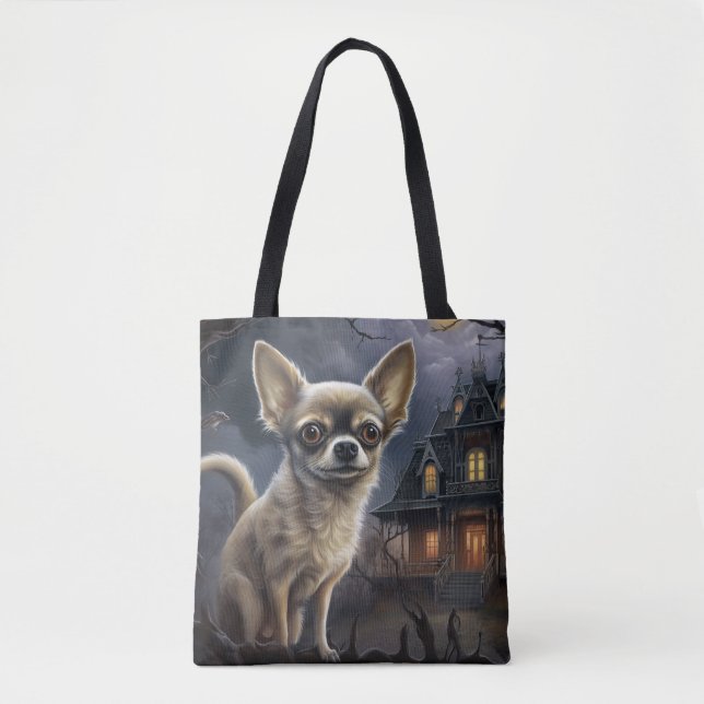 Chihuahua Halloween Beängstigend Tasche (Vorderseite)