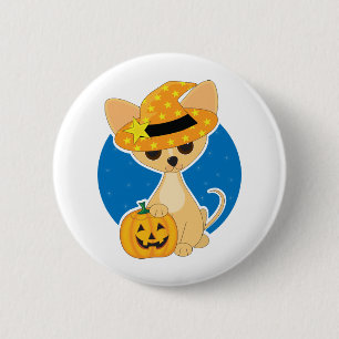 Chihuahua Halloween Button