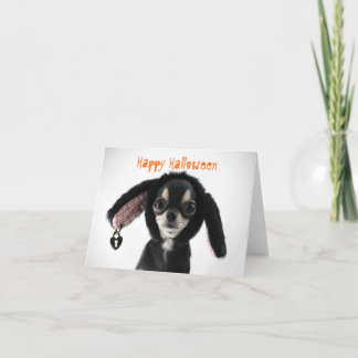 Chihuahua Halloween Grußkarte Feiertagskarte