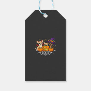 Chihuahua Halloween-Kürbis-Hexen-Hund-Design Geschenkanhänger