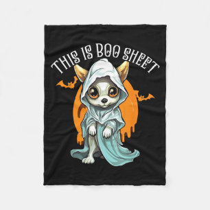 Chihuahua Halloween Welpe Trick Or Treat Gruselig Fleecedecke