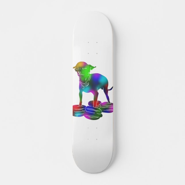 Chihuahua-Hamburger Skateboard (Vorne)