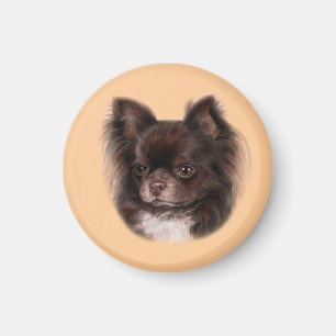 Chihuahua handGezeichnet Pastel Artwork Magnet