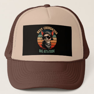 Chihuahua Haustier-Retro Vintag Truckerkappe