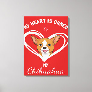 Chihuahua Heart_Dog Lover Leinwanddruck