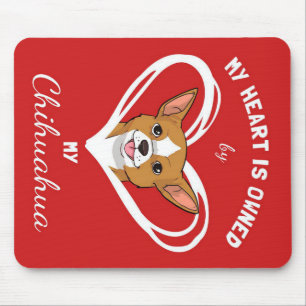 Chihuahua Heart_Dog Lover Mousepad