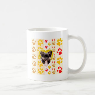 Chihuahua Heart Paw Prints Kaffeetasse