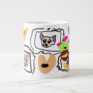 Chihuahua hearts  Jumbo-Tasse
