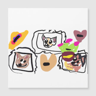 Chihuahua hearts  magnetkarte