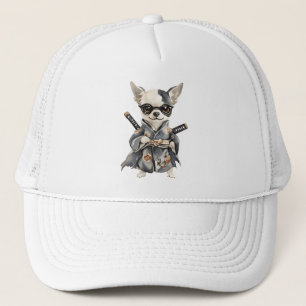 Chihuahua Helden – Wasserfarbe Hund HANDGEZEICHNET Truckerkappe