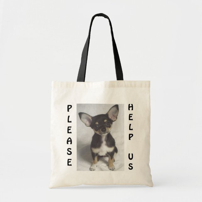 Chihuahua, helfen uns bitte tragetasche (Vorne)