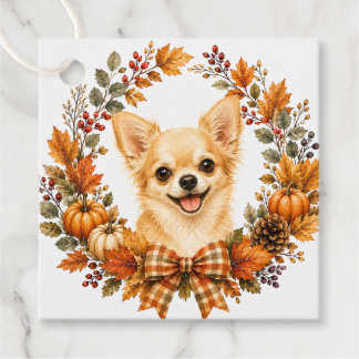 Chihuahua-Herbstkranz Geschenkanhänger