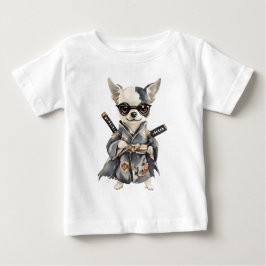 Chihuahua Heroes – Watercolor Dog HAND DRAWING  Baby T-shirt