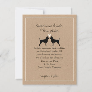 Chihuahua-Hochzeitseinladung Einladung