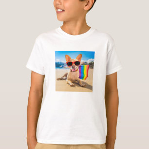 Chihuahua Hund am Strand T-Shirt